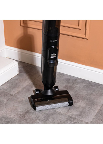 Вертикальний пилосос SK-13039 акумуляторний для сухого та вологого прибирання, чорний SK-13039 Sokany (357226615)