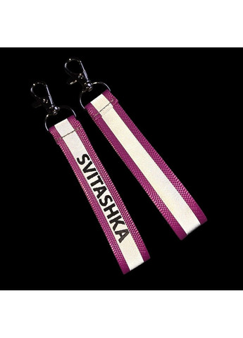 Світловідбиваючий рефлективний брелок рожевий 1 шт на карабіні Svitashka (369489625)