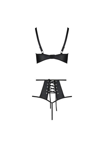 Черный демисезонный комплект белья tasmina set black - cherrylove Passion