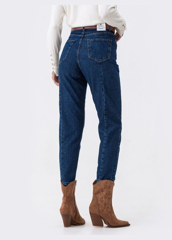 джинсы-мом темно-синего цвета с завышенной талией Dressa - (278783492)