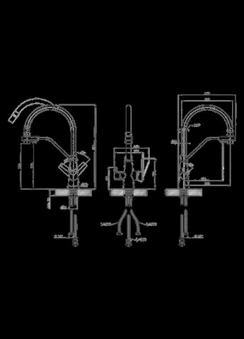 Комплект кухонної мийки Schwarze - 6350RHM PVD (3.0/1.0 мм) Kroner (336937038)