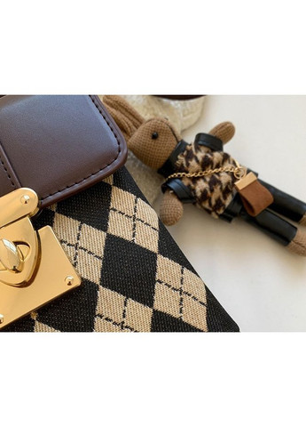 Детская мини сумочка на плечо с брелком зайцем для девочек из экокожи и ткани розовая No Brand (351536888)