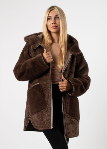 Коричневый зимний Пуховик MissLynx