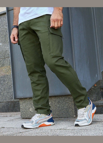 Зеленые демисезонные брюки Olymp