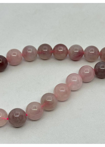 Агат на нитці без застібки 10 мм 40 см Рожевий No Brand (372468073)