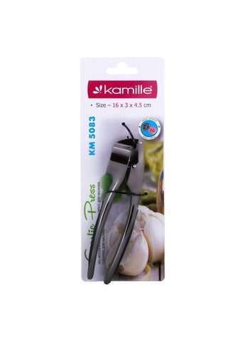 Прес для часнику із цинкового сплаву з TPR вставками 16х3х4.5 см (KM-5083) Kamille (369723625)