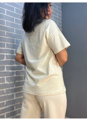 Футболка женская Pepper Mint 24-65 рисунок девушка блестки Pepper&Mint - (304062711)