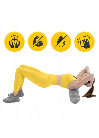 Массажный ролик CARE+ EVA 60 x 15 см (валик, роллер) Grey (P-5907739314406) 4FIZJO (301733253)