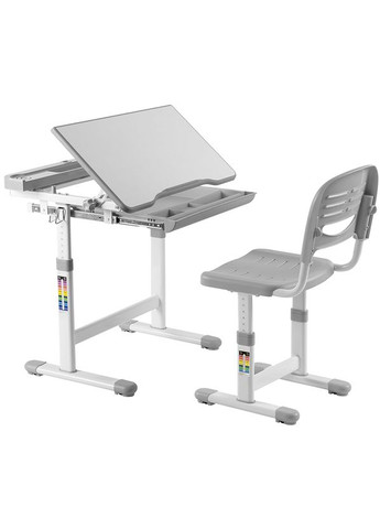 Комплект детской мебели парта и стул трансформеры FunDesk Сantare Grey (353835394)