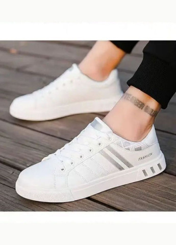 Белые всесезонные кроссовки No Brand
