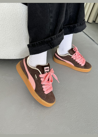 Кросівки жіночі Puma Suede XL brown | Пума Суеде ХЛ коричневі No Brand коричневі демісезони (316231424)