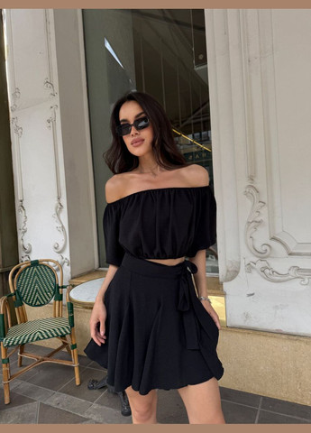 Жіночий костюм із топом та спідницею на запах Avanti (334256936)