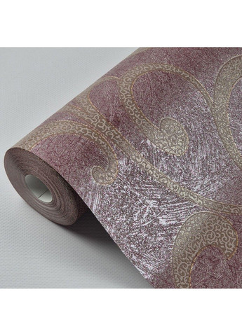 Обои виниловые на флизелине 0.53 × 10.05 м 56810, бордовые с бежевым — для спальни, гостиной, коридора MARBURG (368895711)