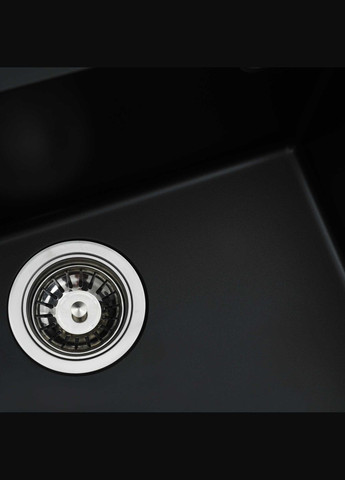 Гранитная мойка для кухни OASIS 5444 матовая Черная Valeso (358059767)