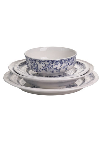 Столовий набір посуду 16 (шт) на 4 особи Bitossi порцеляновий Синій YY78-1A Yiwu (370675457)