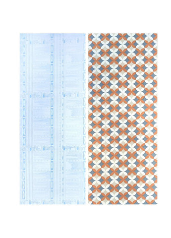 Самоклеюча плівка оранжеві квіти 0,45х10м SW-00001220 Sticker Wall (316187300)