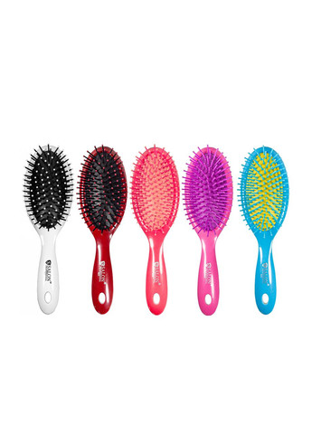 Расчёска для волос массажная пластиковая овальная Розовая Salon Professional (361377237)