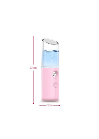 Увлажнитель для лица с аккумулятором, портативный мини аромараспылитель 30 мл для ухода за кожей Nano, розовый More (369156990)