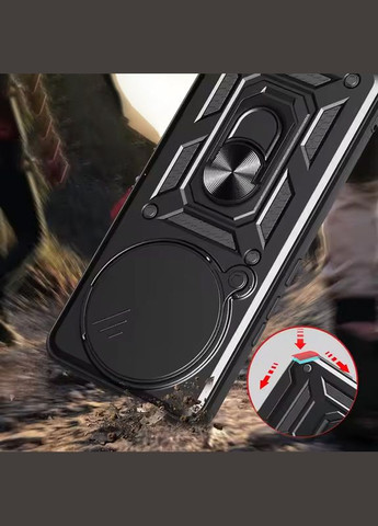 Ударопрочный чехол Camshield Serge Ring для Xiaomi Redmi Note 14 Pro 5G / Poco X7 Black No Brand (340063283)