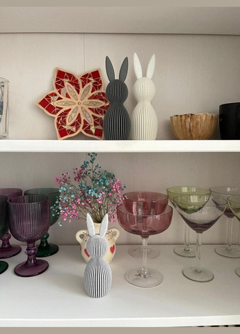 Декоративна фігурка "Зайчик", весняний декор, 21 см No Brand (364502681)