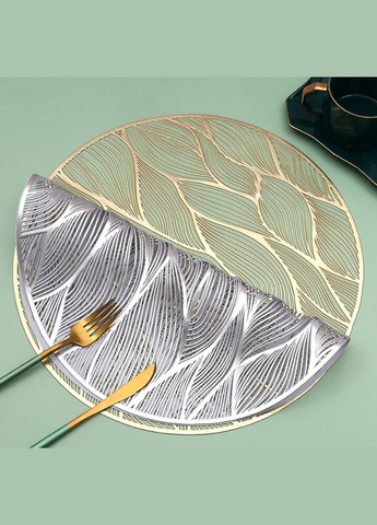 Серветка сервірувальна 5470 38 см золотиста No Brand (364769552)