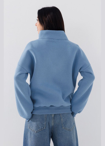 Голубой свитшот однотонный женский 2410 голубой (2000990761095w) shop (2000990761095) Blue World (316002243)