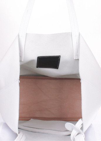Жіноча шкіряна сумка Mania біла PoolParty (372657651)