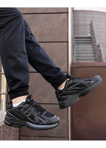 Чорні Осінні кросівки чоловічі adidas responce triple black адідас респонс No Brand