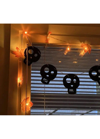 Світлодіодна гірлянда на батарейках «Осінній Світ Клена» 2 м на 10 лампочок зі штучним листям No Brand (370290341)