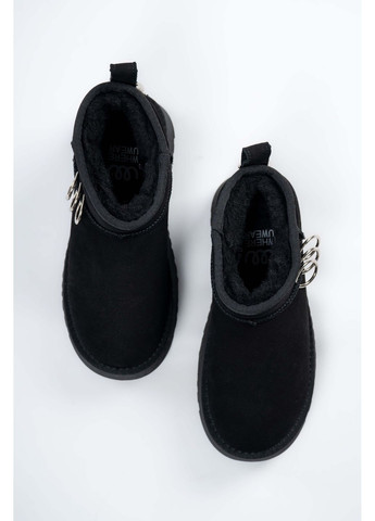 Уггі жіночі Натуральна замша чорні 346858 Where Uwear (370268991)