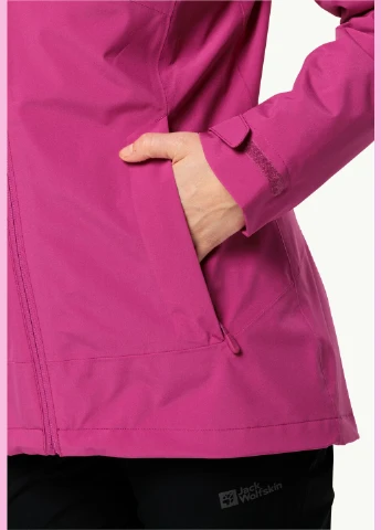 Темно-розовая демисезонная куртка Jack Wolfskin Moonrise 3in1 Jkt W 1115621 2318