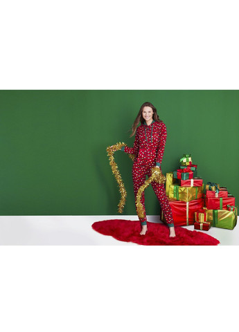 Піжама кігурумі флісова жіноча в новорічний принт Esmara (370162065)