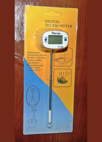 Термометр поворотний цифровий зі щупом ТА-288 No Brand (302673518)