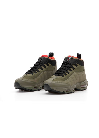 Зеленые зимние кроссовки зимние мужские nike 95 sneakerboot winter green | найк 95 сникербут зеленые No Brand