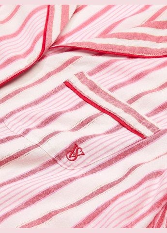 Біла всесезон жіноча піжама (сорочка+штани ) flannel pajama біла сорочка + брюки Victoria's Secret