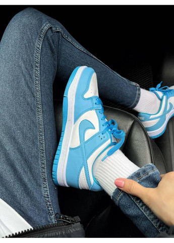 КРОССОВКИ ЖЕНСКИЕ NIKE SB DUNK BLUE WHITE НАЙК СБ ДАНК No Brand белые демисезоны (367176841)