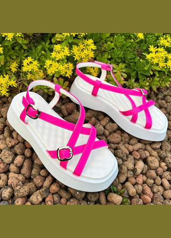 Сандалії жіночі шкіряні малинові. Steffe (333935849)