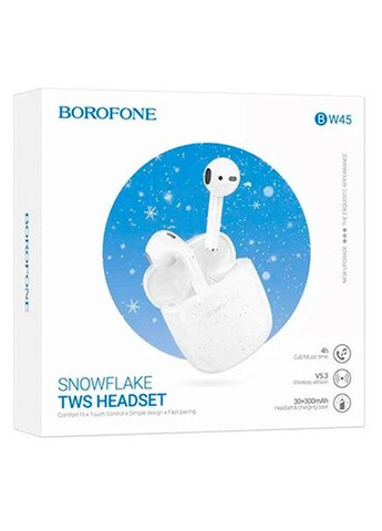 Наушники беспроводные BW45 Wide wireless BT headset TWS белые Borofone (296787103)