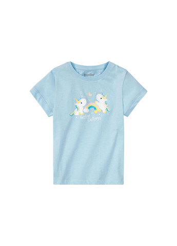 Голубая пижама (футболка и шорты) для девочки my little pony 386712 Lupilu