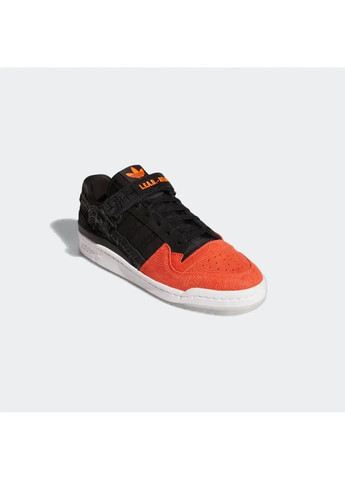 Чорні кросівки чоловічі forum low atlanta black/orange gz6604 adidas