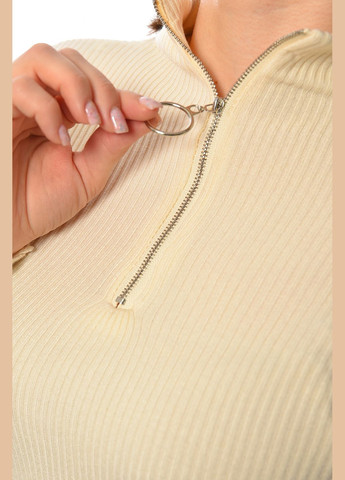 Гольф жіночий однотонний молочного кольору Let's Shop (308345997)