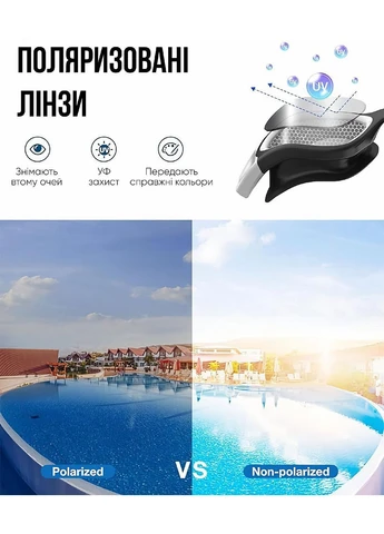 Очки для плавания Gulis Уни Anti-fog Белый OSFM Renvo (333959951)