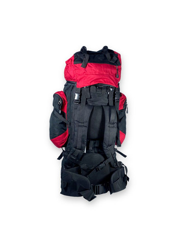 Туристичний рюкзак, одне відділення, дві фронтальних кишені, дощовик, розмір: 80*35*25 см, червоний Kaiman (284338123)