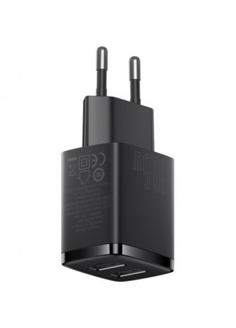 Зарядний пристрій (CCXJ010201) Baseus compact charger 2u black (268147367)