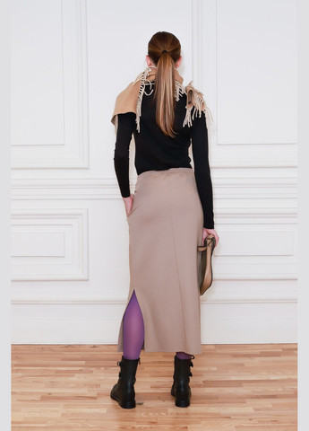 Бежевая спортивная, кэжуал бежевая юбка в стиле спортшик авейра Dolcedonna