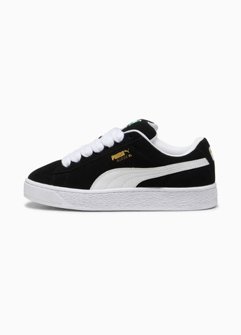 Черно-белые демисезонные мужские кроссовки suede xl black 395205-02 Puma