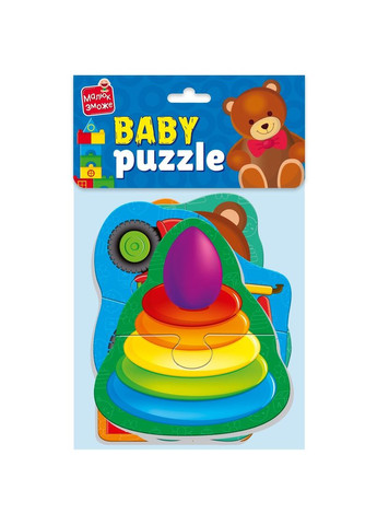 Мягкие бейби пазлы Малыш сможет "Играшки", 13 элементов () Vladi toys VT1106-94 (328394760)