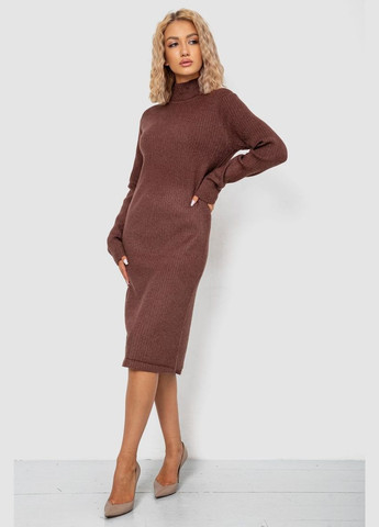 Коричнева кежуал сукня в'язана однотонна Kamomile