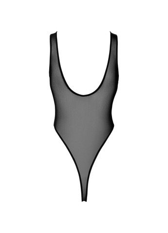 Боди F322 Paparazzi,, прозрачное, низ стринги, высокие вырезы - CherryLove Noir Handmade (339867968)