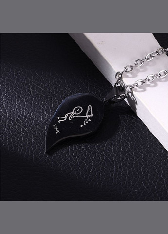 Парные кулоны в форме сердечка для влюбленных I Love You как подарок второй половинке No Brand (323652814)